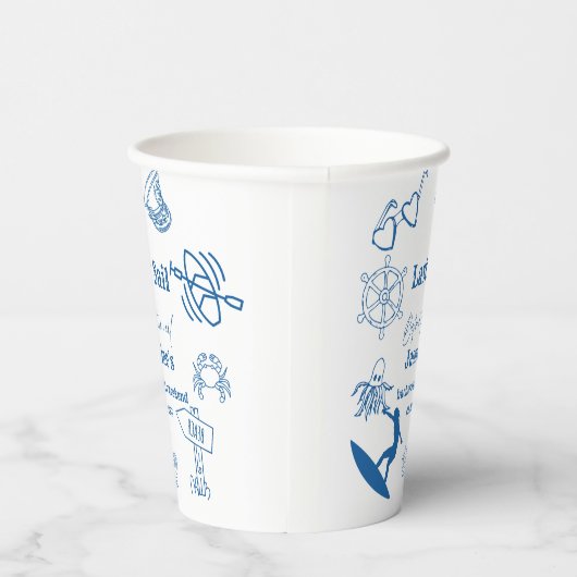 ベールの前の沿岸の最終セイルバチェロレッテ 紙コップ (右)