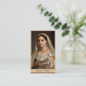 ベールのLaのドーナVelata Raphael Santiの女性 名刺 (スタンド正面)