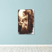 ベールをかぶった女性ベリーダンサー キャンバスプリント (インサイチュ (ウッドフロア))