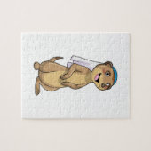 ベールをつけたキツネザルの花嫁 ジグソーパズル (横)