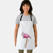 ベールをつけた花嫁のフラミンゴ エプロン (インサイチュ)