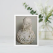 ベールを被った少女（大理石） ポストカード (スタンド正面)