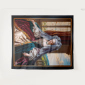 ベールを被威厳のあるる女性の永遠の美しい タペストリー (正面(横))