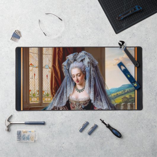 ベールを被威厳のあるる女性の永遠の美しい デスクマット (ワークステーション)