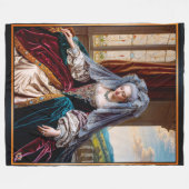 ベールを被威厳のあるる女性の永遠の美しい フリースブランケット (正面(横))