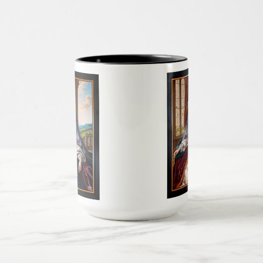 ベールを被威厳のあるる女性の永遠の美しい マグカップ (中央)