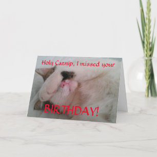 ベールト誕生日猫ユーモア カード