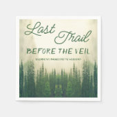 ベールバチェロレッテ前の最後のトレイル スタンダードカクテルナプキン (正面)