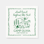 ベールバチェロレッテ前の最後のトレイル スタンダードカクテルナプキン (正面)