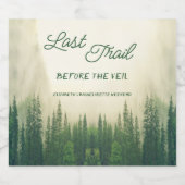 ベールバチェロレッテ前の最後のトレイル ビールラベル (シングルラベル)