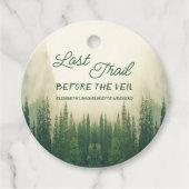 ベールバチェロレッテ前の最後のトレイル フェイバータグ (正面)