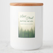 ベールバチェロレッテ前の最後のトレイル フードラベル (正面)