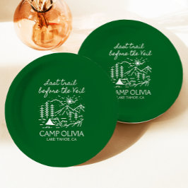 ベールバチェロレッテ前の最後のトレイル ペーパープレート