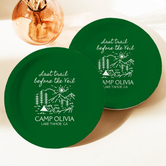 ベールバチェロレッテ前の最後のトレイル ペーパープレート