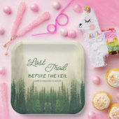 ベールバチェロレッテ前の最後のトレイル ペーパープレート (パーティー)