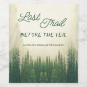 ベールバチェロレッテ前の最後のトレイル ワインラベル (シングルラベル)