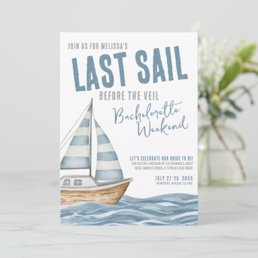 ベールバチェロレッテ前の最後の航海の航行 招待状 (スタンド正面)
