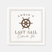 ベールバチェロレッテ前の最終セイル航海の スタンダードカクテルナプキン (正面)