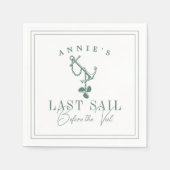 ベールバチェロレッテ前の最終セイル航海の スタンダードカクテルナプキン (正面)