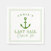 ベールバチェロレッテ前の最終セイル航海の スタンダードカクテルナプキン (正面)