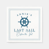 ベールバチェロレッテ前の最終セイル航海の スタンダードカクテルナプキン (正面)