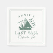 ベールバチェロレッテ前の最終セイル航海の スタンダードカクテルナプキン (正面)