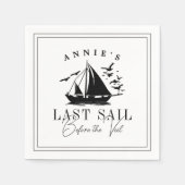ベールバチェロレッテ前の最終セイル航海の スタンダードカクテルナプキン (正面)