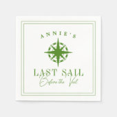 ベールバチェロレッテ前の最終セイル航海の スタンダードカクテルナプキン (正面)