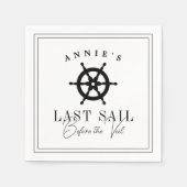 ベールバチェロレッテ前の最終セイル航海の スタンダードカクテルナプキン (正面)