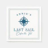 ベールバチェロレッテ前の最終セイル航海の スタンダードカクテルナプキン (正面)