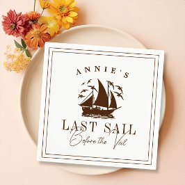 ベールバチェロレッテ前の最終セイル航海の スタンダードカクテルナプキン