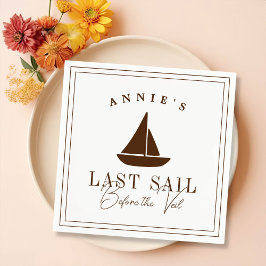 ベールバチェロレッテ前の最終セイル航海の スタンダードカクテルナプキン