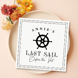 ベールバチェロレッテ前の最終セイル航海の スタンダードカクテルナプキン