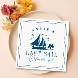ベールバチェロレッテ前の最終セイル航海の スタンダードカクテルナプキン