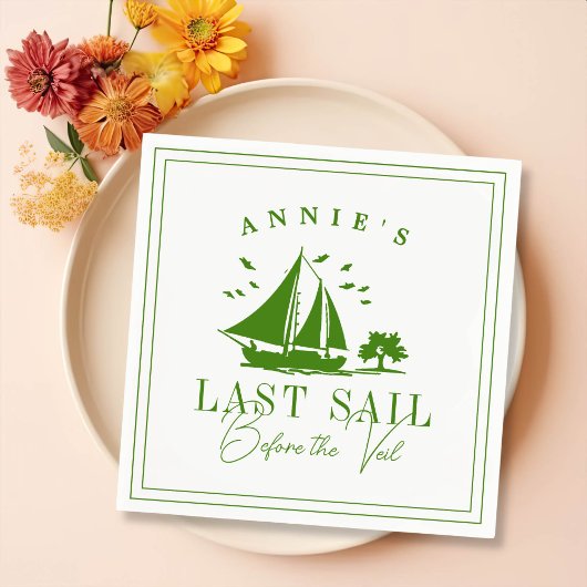 ベールバチェロレッテ前の最終セイル航海の スタンダードカクテルナプキン