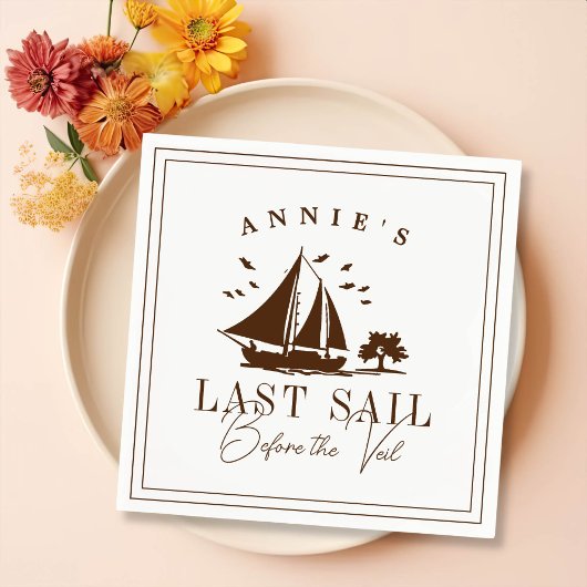 ベールバチェロレッテ前の最終セイル航海の スタンダードカクテルナプキン