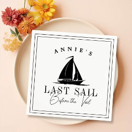 ベールバチェロレッテ前の最終セイル航海の スタンダードカクテルナプキン
