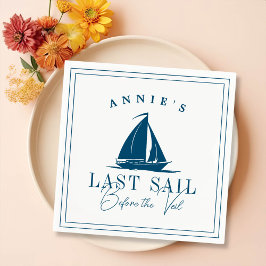 ベールバチェロレッテ前の最終セイル航海の スタンダードカクテルナプキン