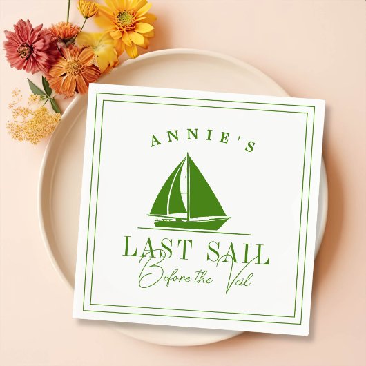 ベールバチェロレッテ前の最終セイル航海の スタンダードカクテルナプキン