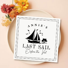 ベールバチェロレッテ前の最終セイル航海の スタンダードカクテルナプキン