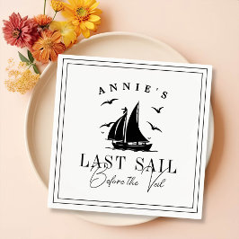 ベールバチェロレッテ前の最終セイル航海の スタンダードカクテルナプキン