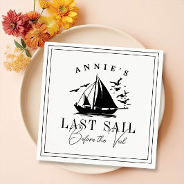 ベールバチェロレッテ前の最終セイル航海の スタンダードカクテルナプキン