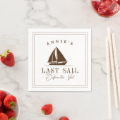 ベールバチェロレッテ前の最終セイル航海の スタンダードカクテルナプキン (インサイチュ)