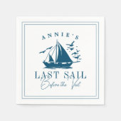 ベールバチェロレッテ前の最終セイル航海の スタンダードカクテルナプキン (正面)