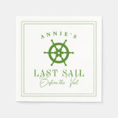 ベールバチェロレッテ前の最終セイル航海の スタンダードカクテルナプキン (正面)