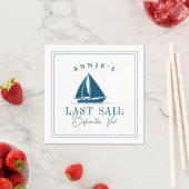 ベールバチェロレッテ前の最終セイル航海の スタンダードカクテルナプキン (インサイチュ)