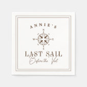 ベールバチェロレッテ前の最終セイル航海の スタンダードカクテルナプキン (正面)