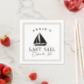 ベールバチェロレッテ前の最終セイル航海の スタンダードカクテルナプキン (インサイチュ)