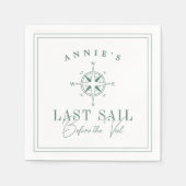 ベールバチェロレッテ前の最終セイル航海の スタンダードカクテルナプキン (正面)