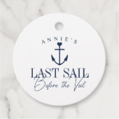 ベールバチェロレッテ前の最終セイル航海の フェイバータグ (正面)